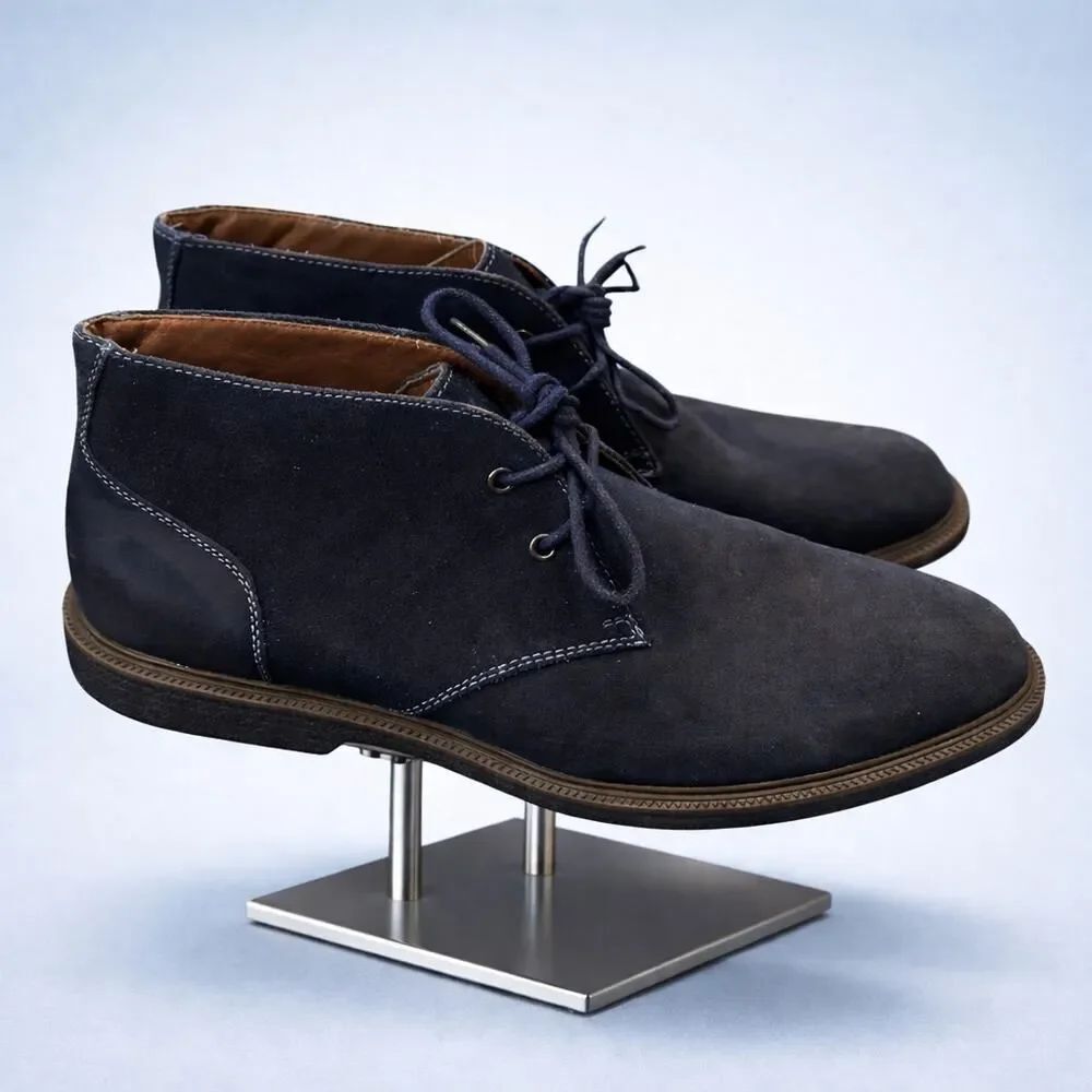 G.H. Bass Men’s Radley Navy Suede Chukka Ankle Boots Booties 10